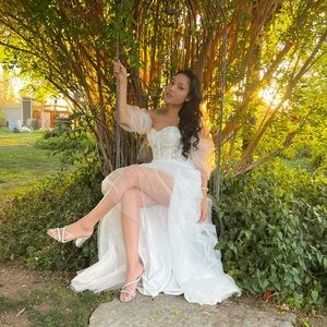 Off-Shoulder wedding Dress